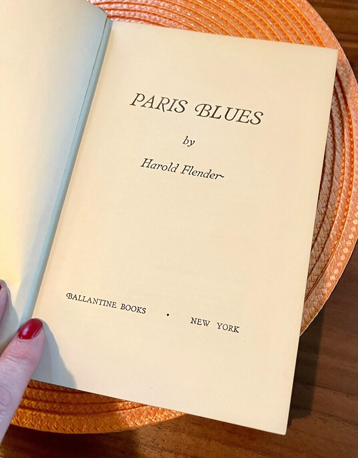 RARE Signed Paris Blues 1957 1st Ed by Flender! Newman Chalamet Reiner Gleason, изображение 5