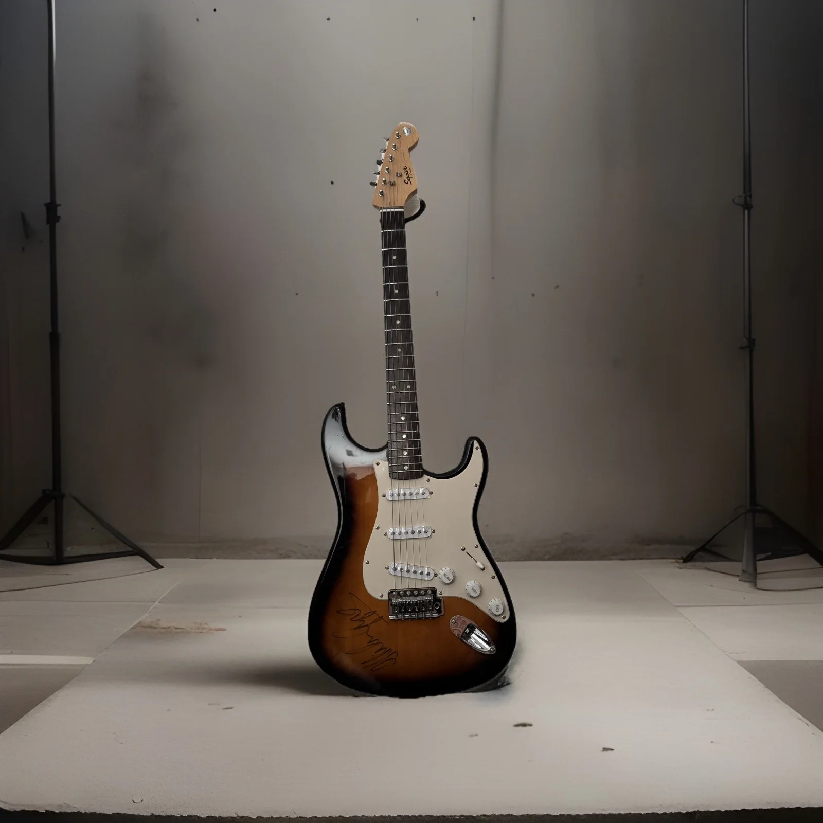 Miley Cyrus Signed Electric Guitar Sunburst w/COA Autographed Hannah Montana Era, изображение 3