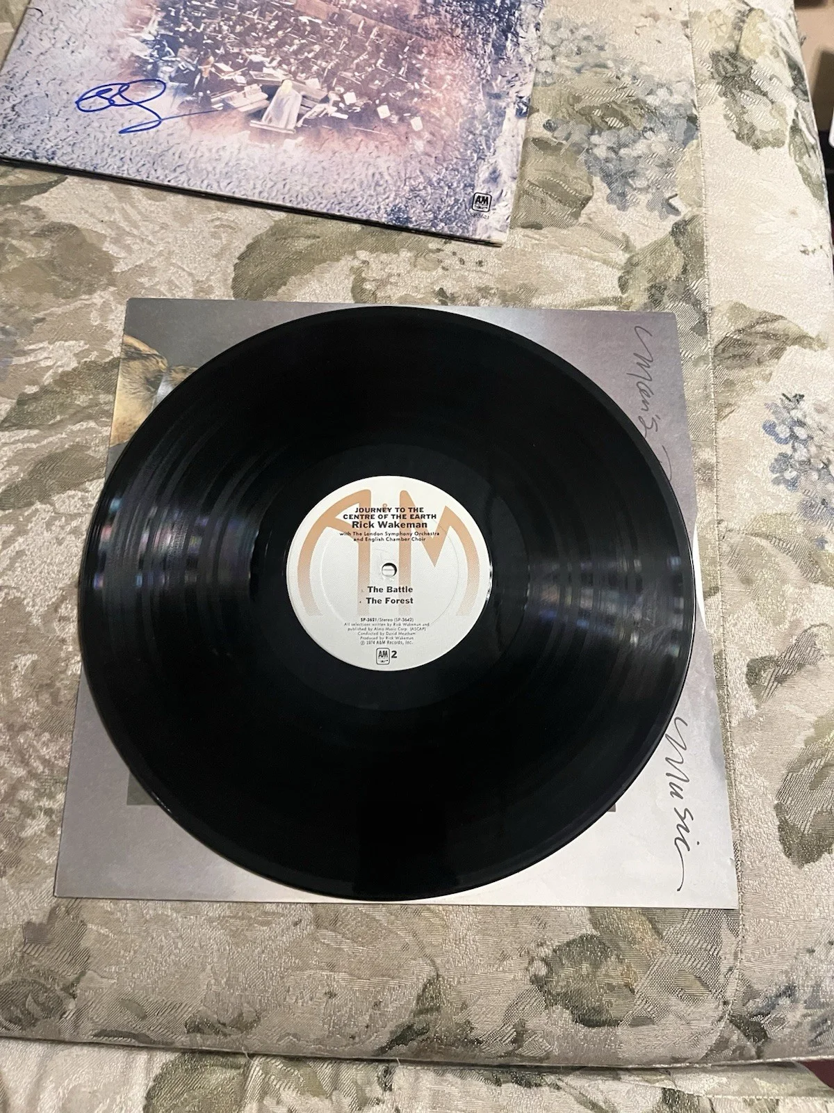 Rick Wakeman *JOURNEY TO THE CENTRE OF THE EARTH* Signed Vinyl LP 70’s Prog, изображение 5