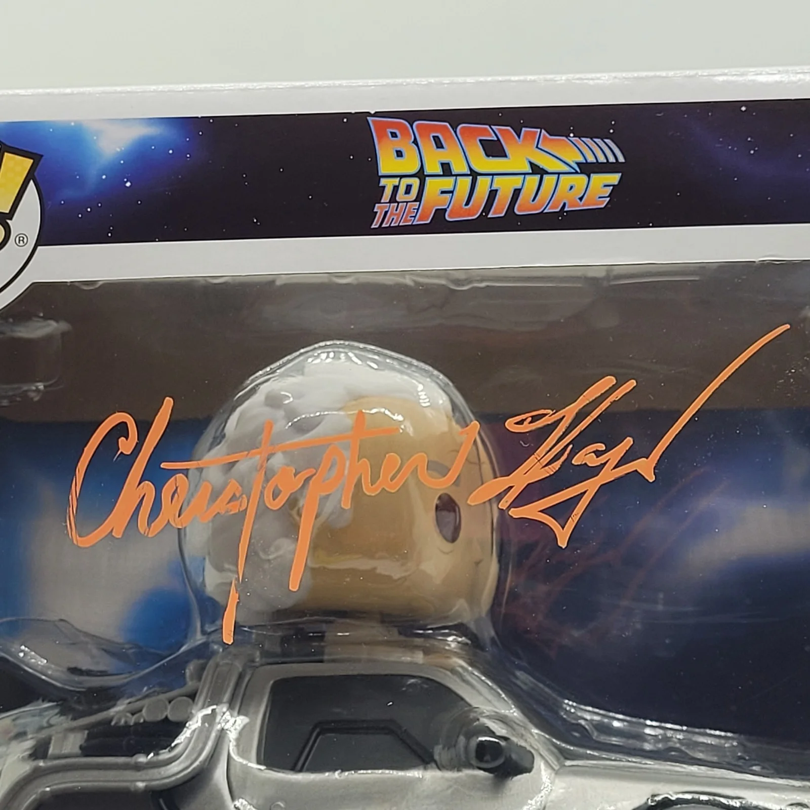 Christopher Lloyd — Christopher Lloyd Signed Back To The Future Doc With Time Machine Funko Pop #133, image 2