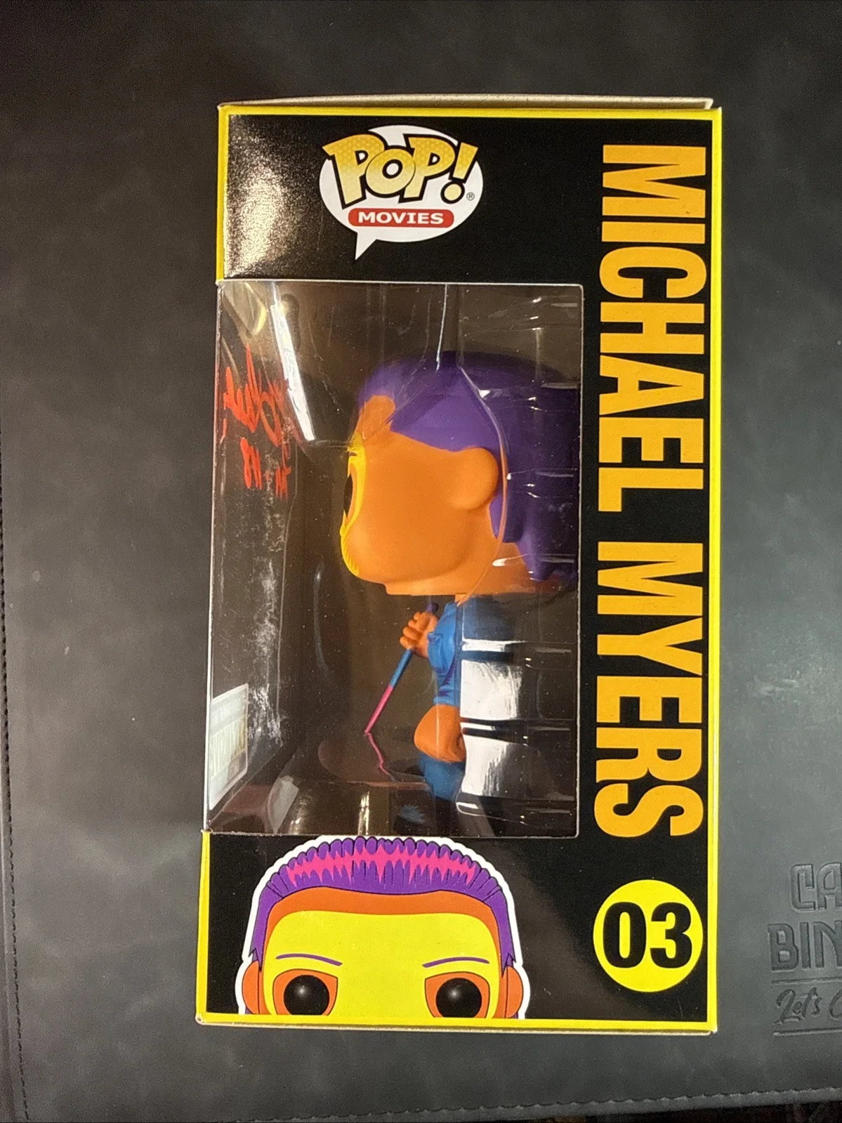 Brad Loree — Funko Pop Michael Myers 03 Halloween Signed By Brad Loree Free Hardstack, image 3