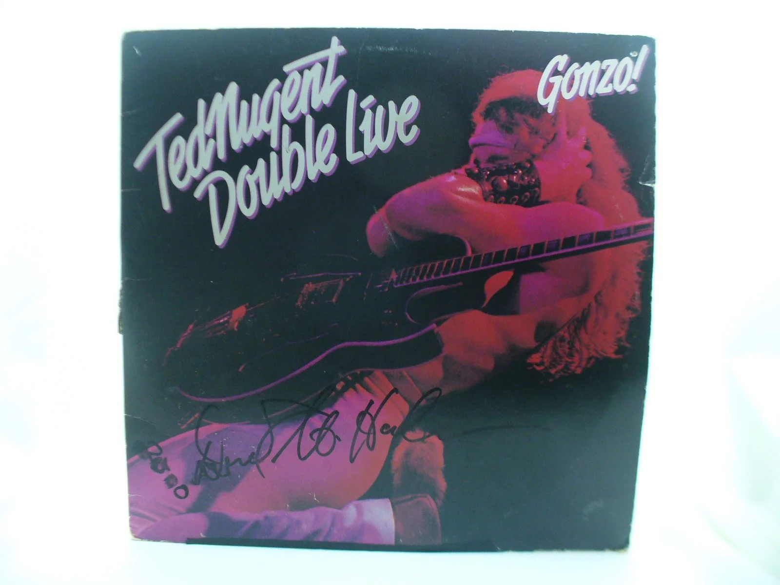 TED NUGENT DOUBLE LIVE GONZO - Signed Autograph DEREK ST. HOLMES & ROB GRANGE, image 2