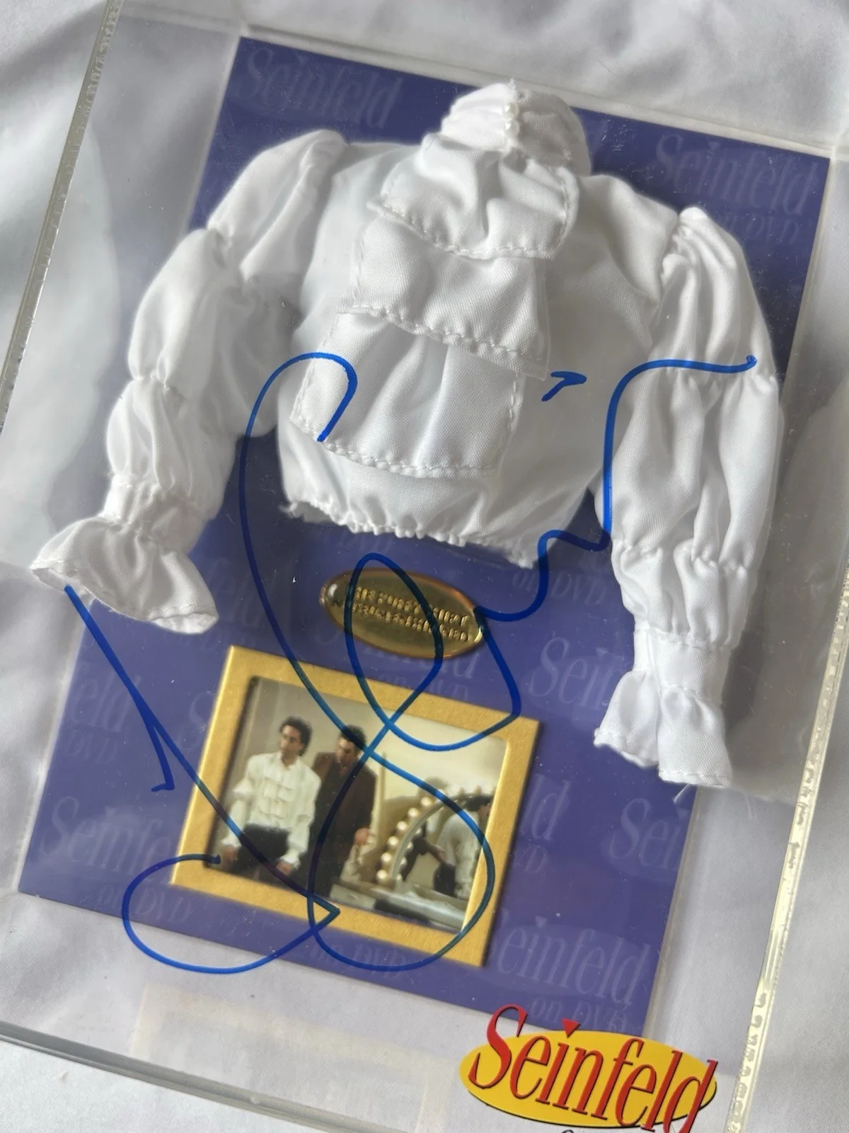 Jerry Seinfeld — Jerry Seinfeld Signed The Puffy Shirt Miniature Replica Autographed JSA COA, изображение 3