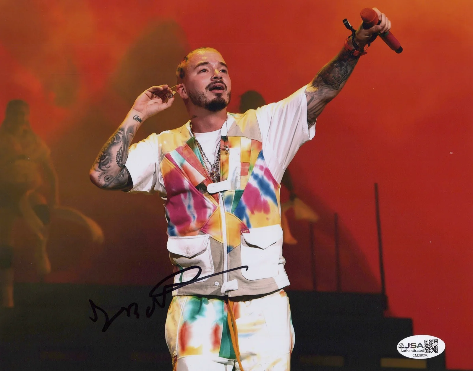 J Balvin — J Balvin signed Auto 8x10 Photo EXCT PROOF Mi Gente BAD BUNNY La Cancion JSA COA, изображение 5