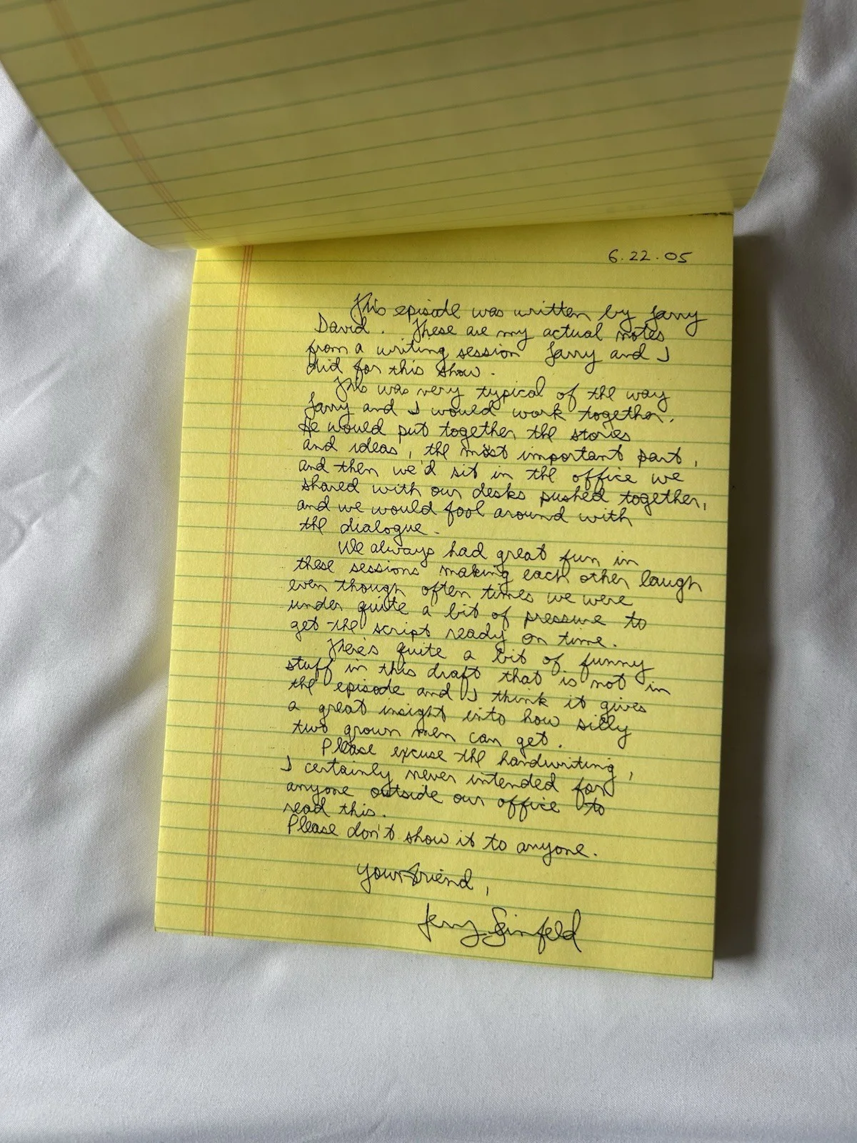 Jerry Seinfeld — Jerry Seinfeld Signed The Pilot Script Copy Autographed JSA COA, изображение 4