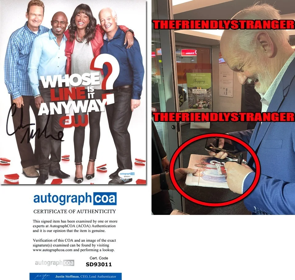 Colin Mochrie — Colin Mochrie signed "WHOSE LINE IS IT ANYWAY?" 8x10 Photo EXACT PROOF f ACOA