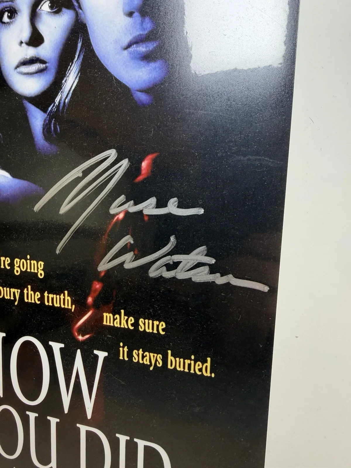 Autographed I Know What You Did Last Summer Signed Poster Muse Watson ACOA, image 2