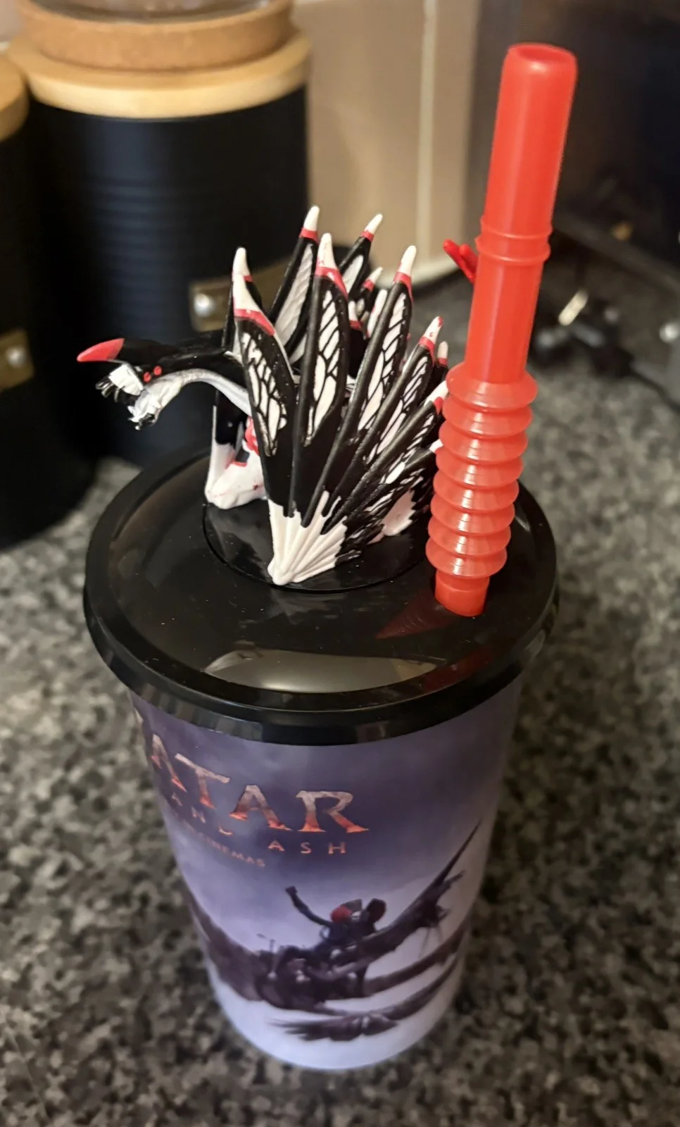 2x AVATAR: Fire And Ash Movie Popcorn Buckets & 1x Drinks Cup Bundle, image 2