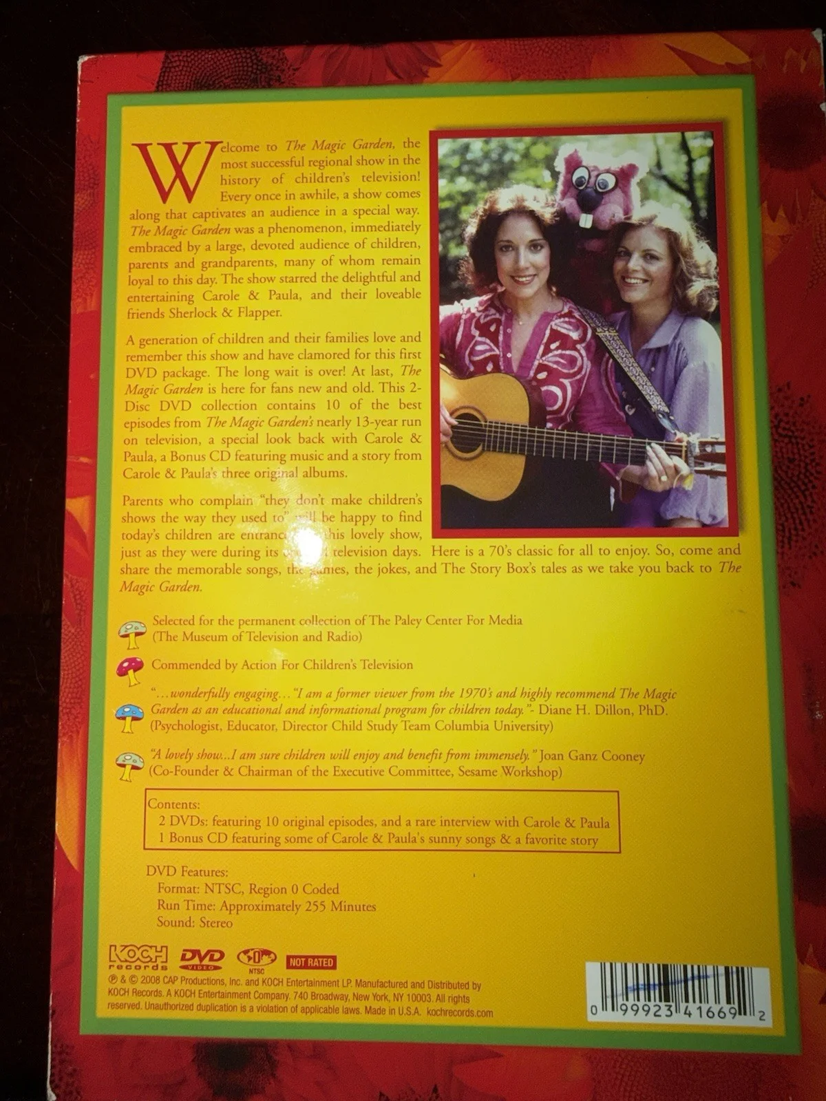 Carole & Paula in the Magic Garden 2 DVDs + CD Signed By Carole & Paula WPIX, изображение 2