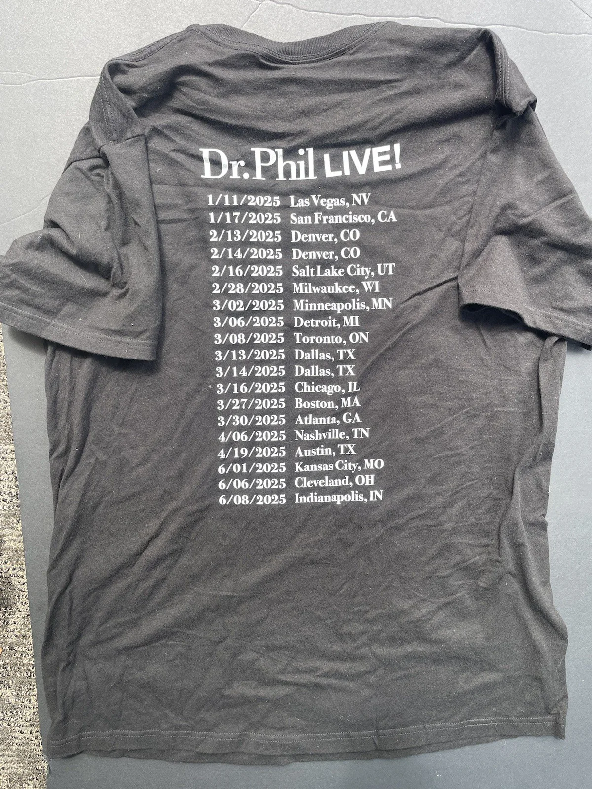 Adam Ray — Adam Ray Signed Autographed Dr Phil Live Tour Mens T Shirt Comedian Large, изображение 4