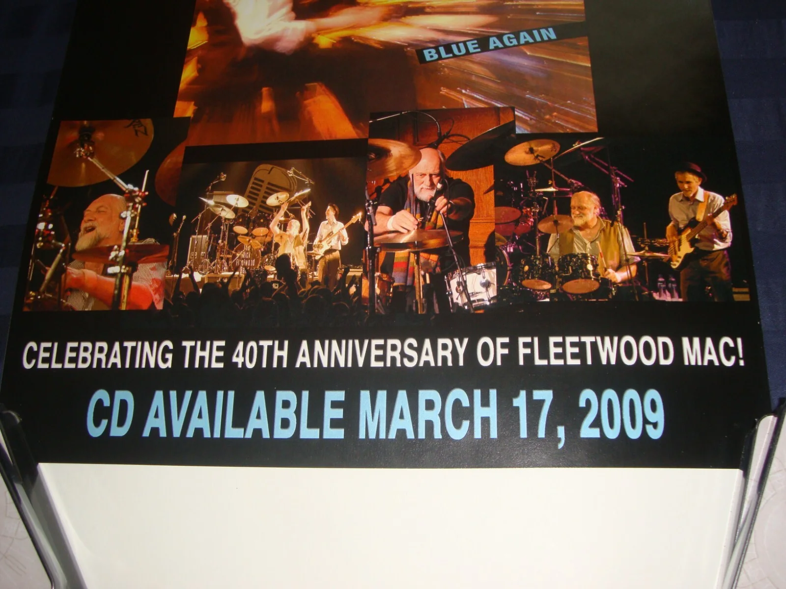 Mick Fleetwood Blue Again promo poster, image 3