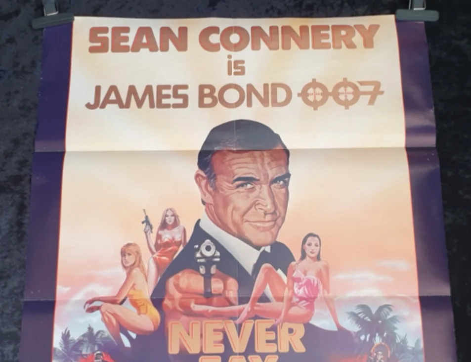 NEVER SAY NEVER AGAIN (1983) Australian 1 Sheet Poster Sean Connery Bond, image 2