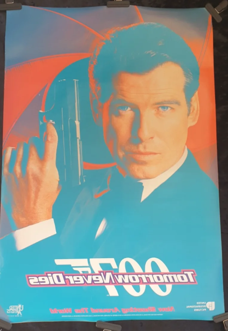TOMORROW NEVER DIES (1997) UK Quad Poster Double Sided DS Rolled, image 2