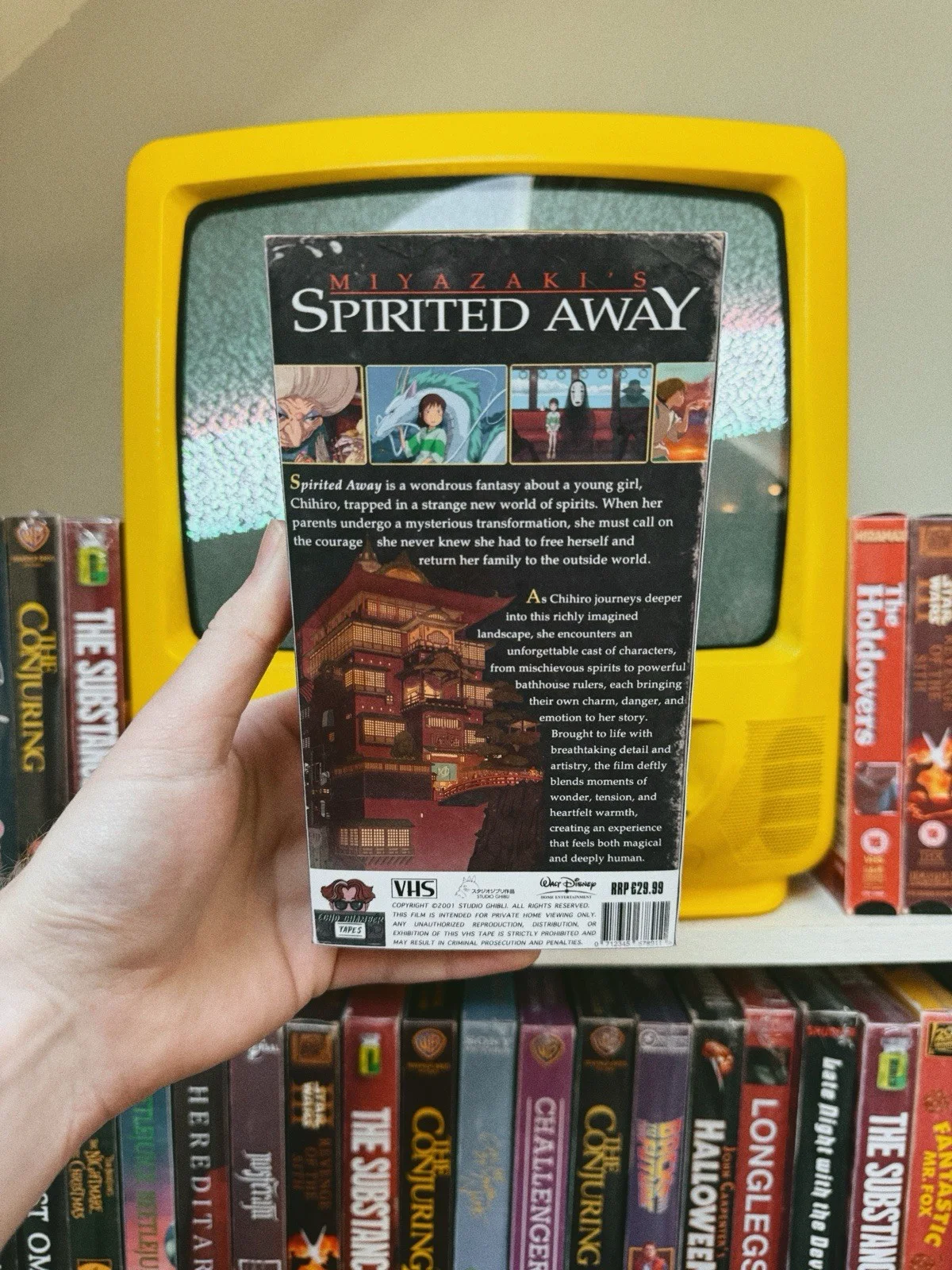 Spirited Away (2001) Custom-Made VHS Tape PROP Gift Studio Ghibli Anime, изображение 2
