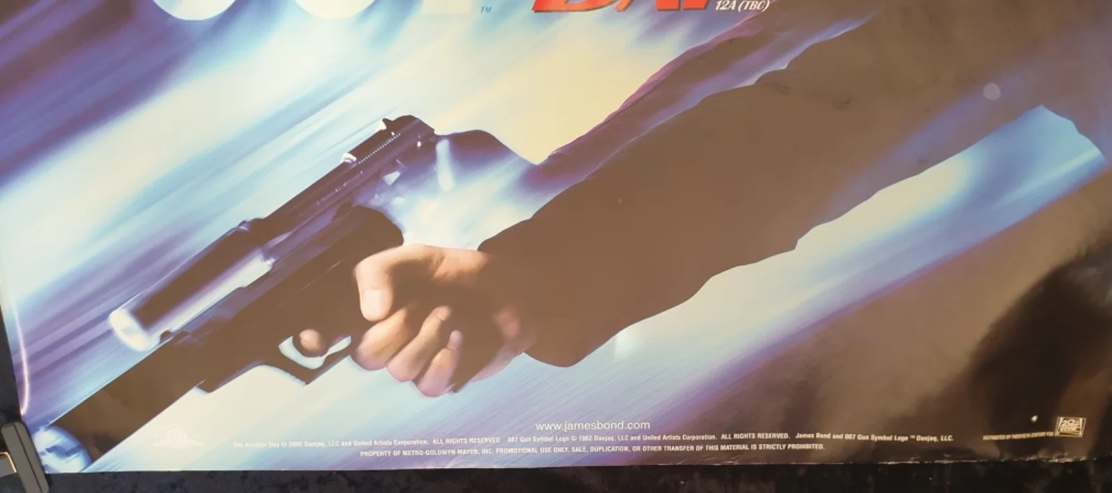 James Bond Die Another Day Original UK Quad Movie Poster Pierce Brosnan Rolled, изображение 2