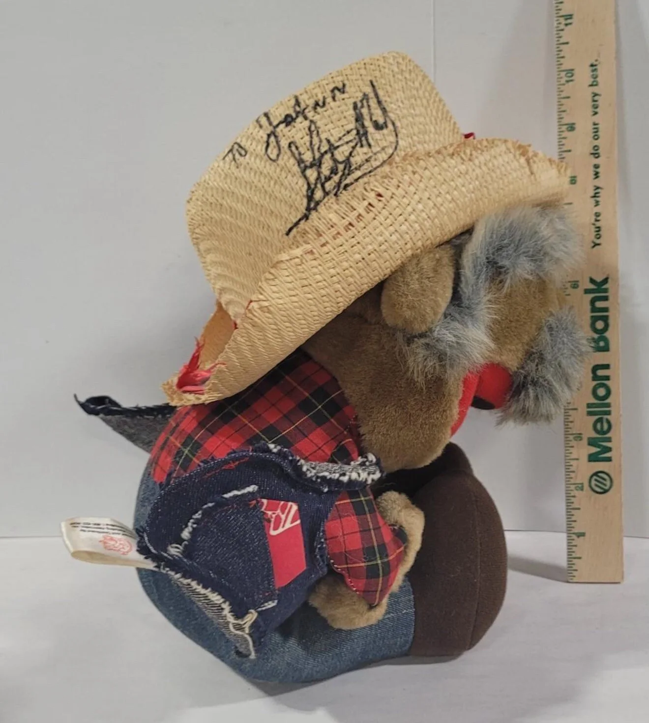 SHOTGUN RED 16" Grand Ole Opry SIGNED by Ralph Emery Plush Nashville Now TNN, изображение 2