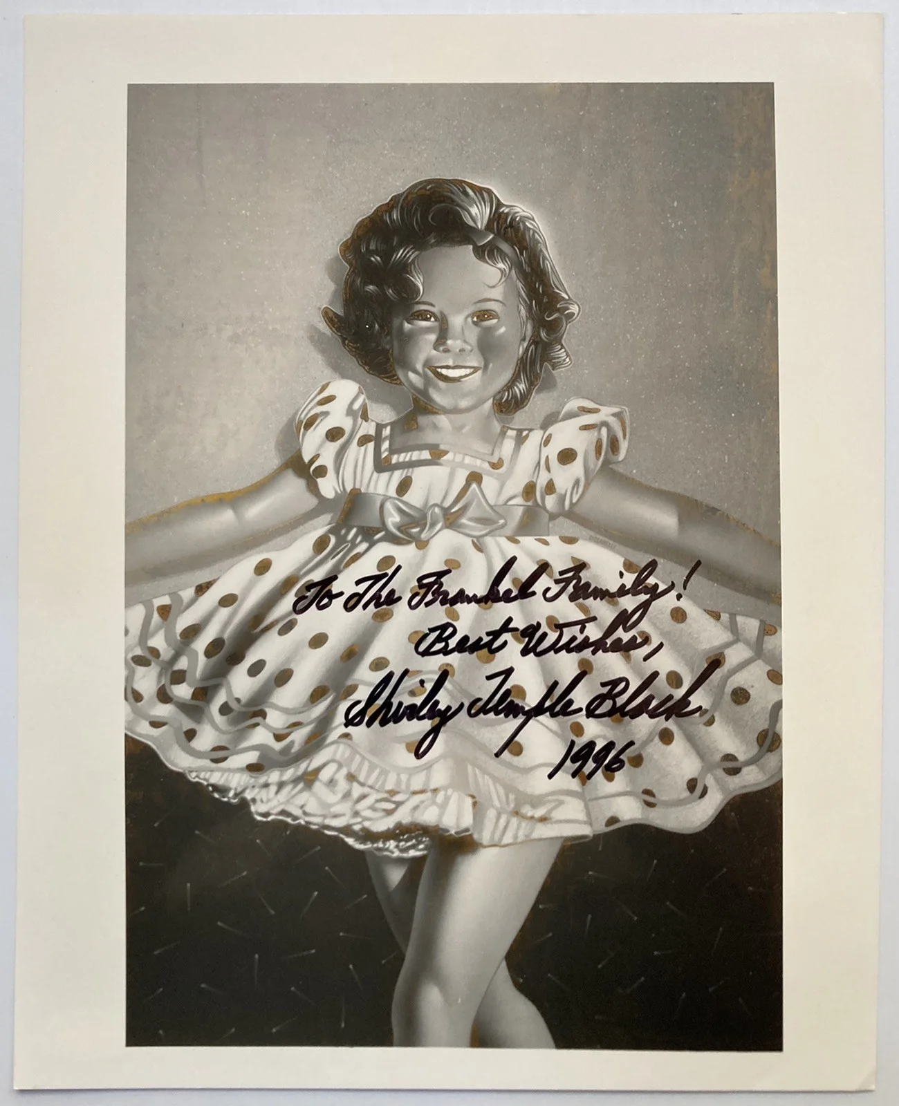 Shirley Temple Black — Actress Shirley Temple Black Signed Autograph 8x10 Photo - JSA Cert - FREE S&H!, image 2