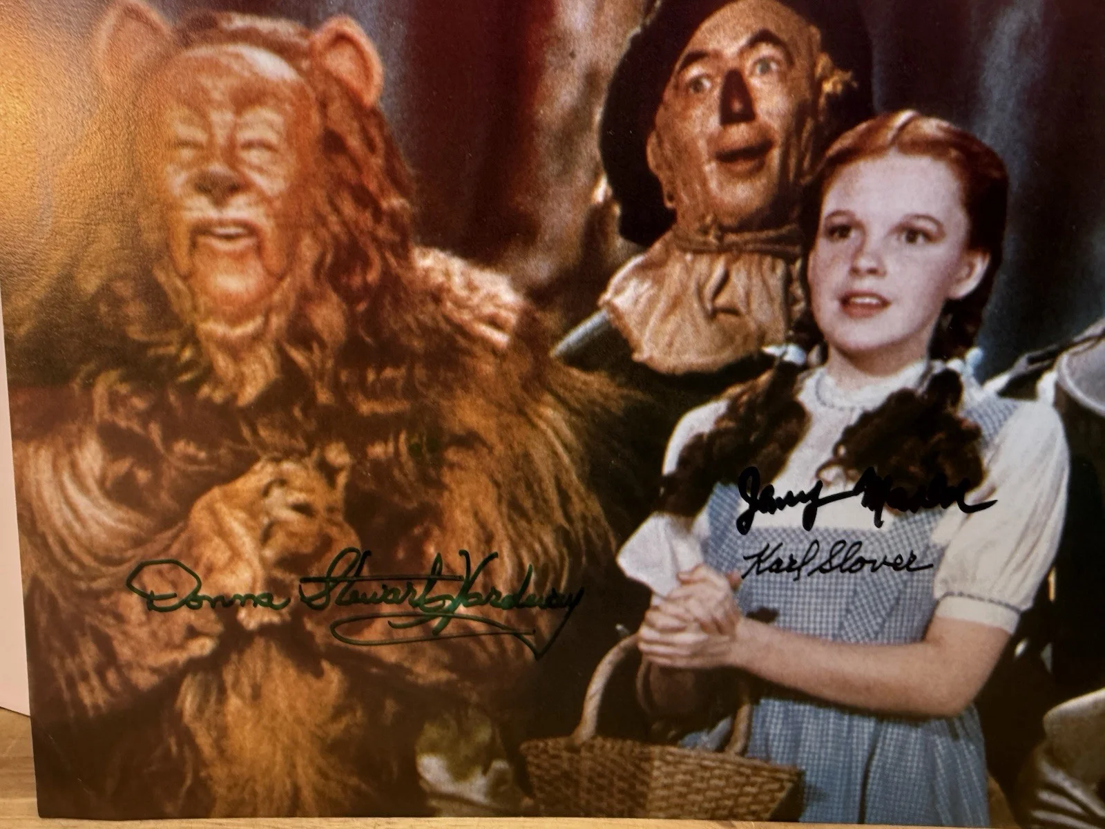 Jerry Maren, Karl Slover, Donna Stewart-Hardaway — “Wizard of Oz”11x14 Signed Photo by Karl Slover, Jerry Maren, JSA certified, изображение 2