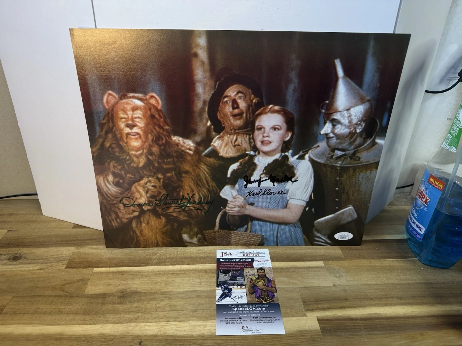 Jerry Maren, Karl Slover, Donna Stewart-Hardaway — “Wizard of Oz”11x14 Signed Photo by Karl Slover, Jerry Maren, JSA certified, изображение 4