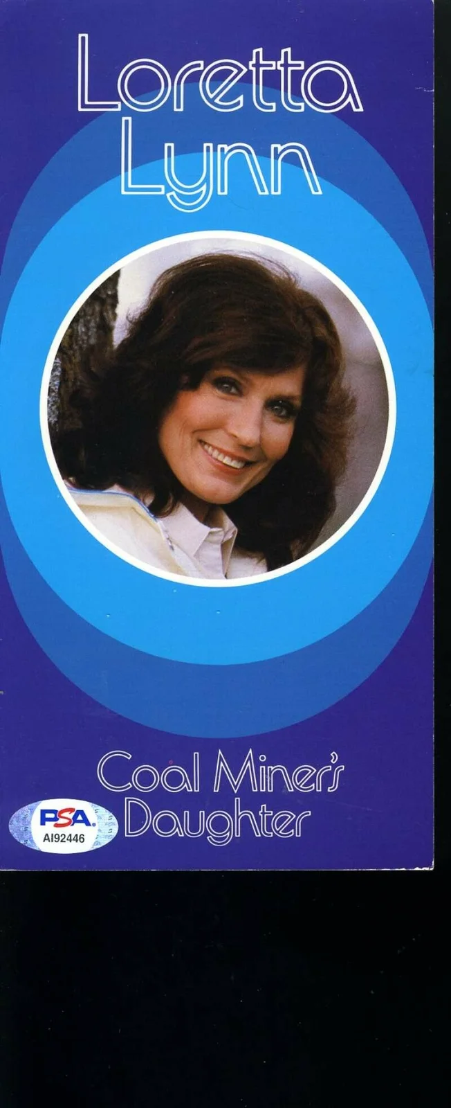 Loretta Lynn — Loretta Lynn PSA DNA Coa Signed 1984 Postcard Autograph, image 2