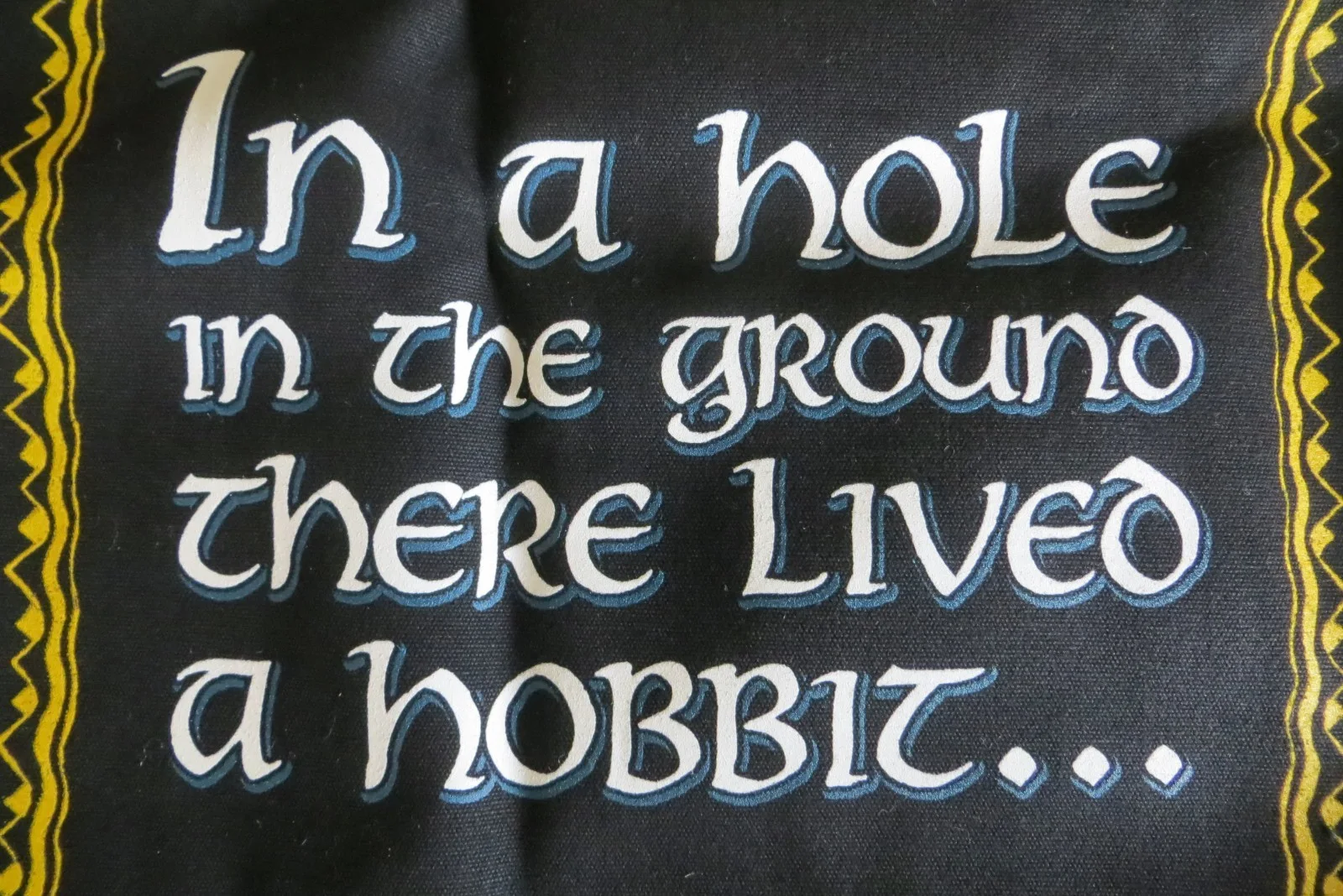 THE HOBBIT 75th Anniversary Black Canvas TOTE BAG Promotional RARE, изображение 4