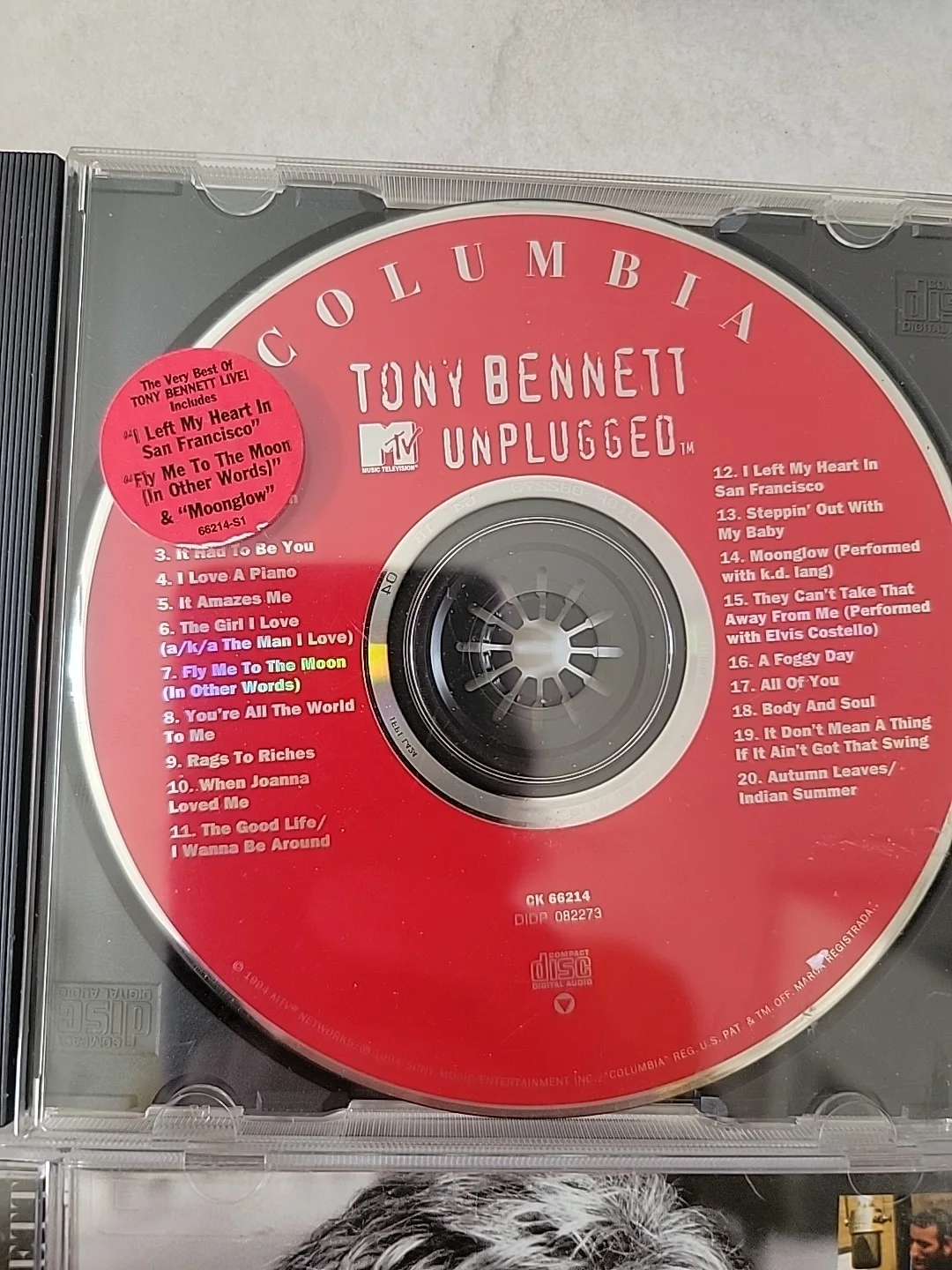 Tony Bennett Signed MTV Unplugged CD w/Bonus 5 Extra Tony Bennett CD's See Photo, image 4