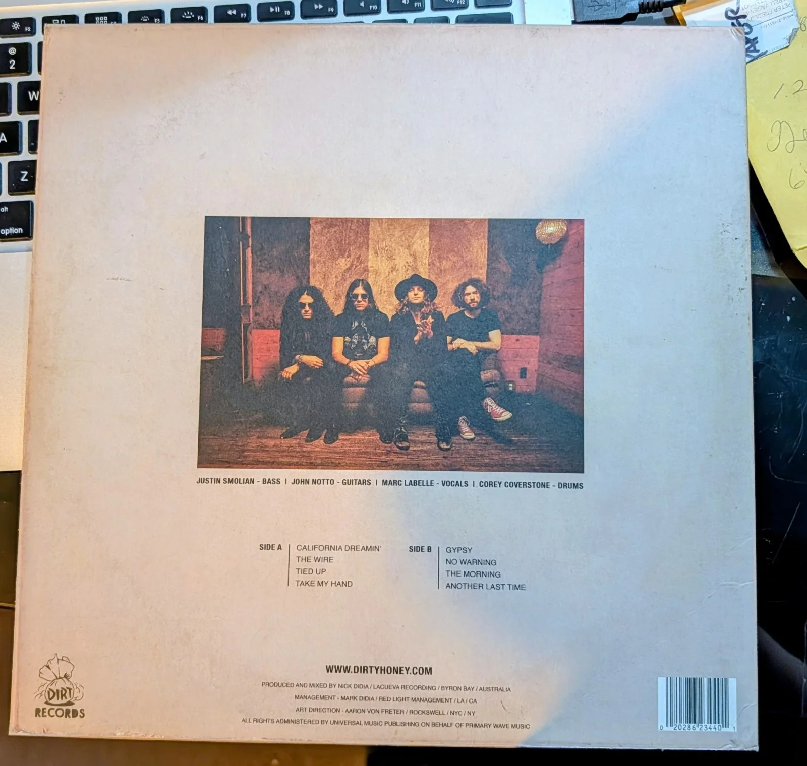 ‘Dirty Honey’ Rock Band Signed Vinyl Tour Edition Rare, image 2