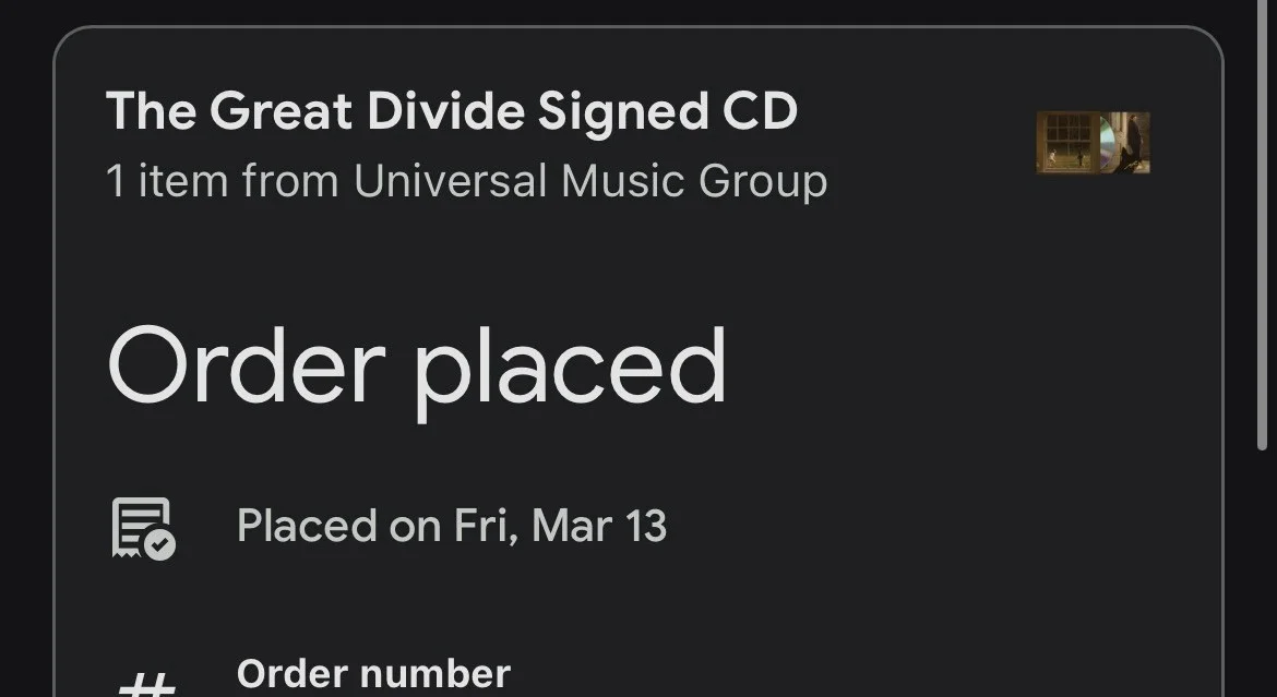 IN-HAND: Noah Kahan - The Great Divide CD - SIGNED, image 2