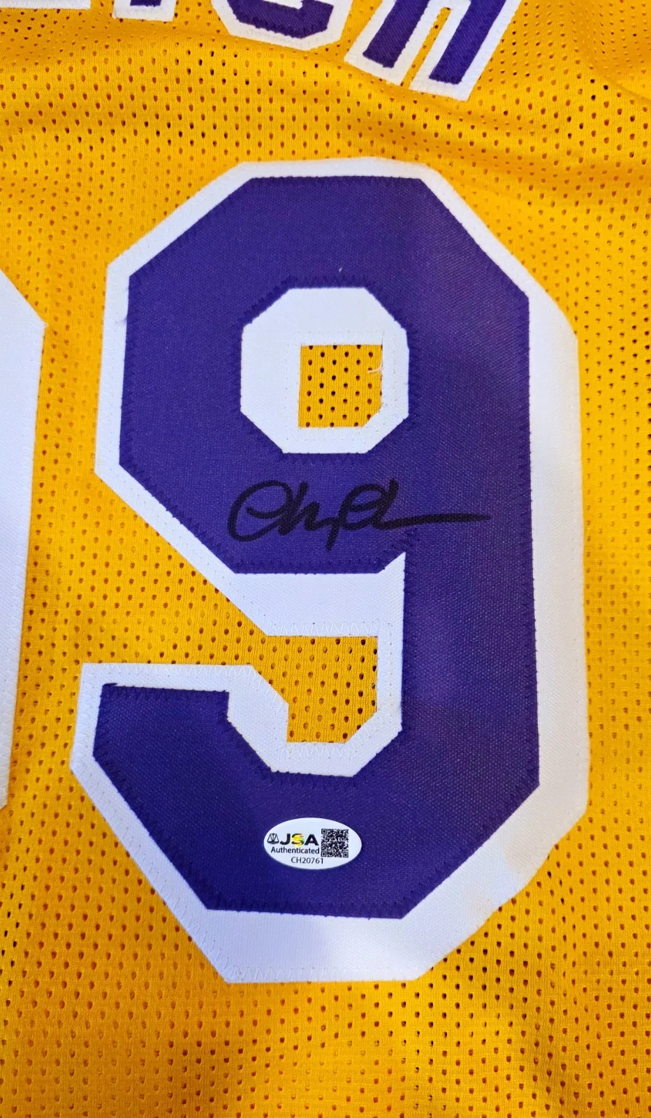 Chevy Chase — Chevy Chase Fletch Jersey Signed Los Angeles Lakers Jersey JSA CH20761, image 3