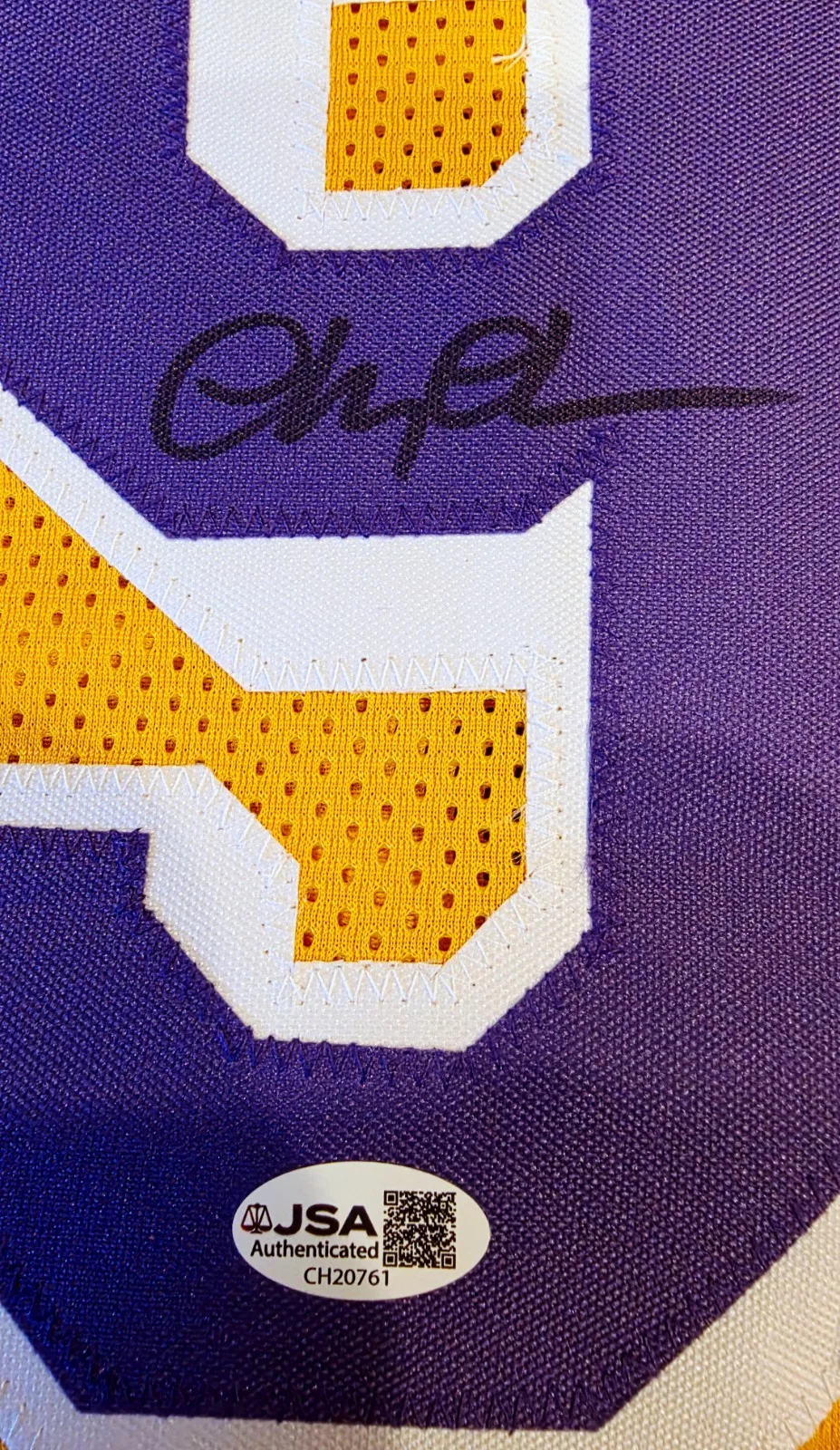 Chevy Chase — Chevy Chase Fletch Jersey Signed Los Angeles Lakers Jersey JSA CH20761, image 4