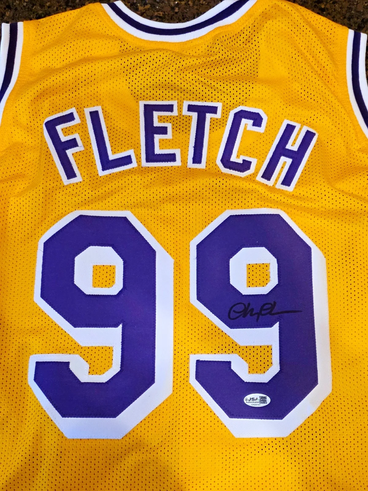 Chevy Chase — Chevy Chase Fletch Jersey Signed Los Angeles Lakers Jersey JSA CH20761, image 5