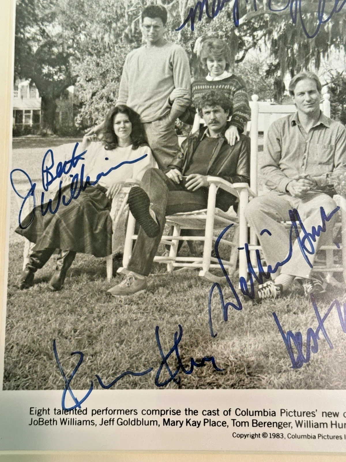 AUTHENTIC BIG CHILL AUTOGRAPHED MOVIE PHOTO SIGNED BY 5 CAST MEMBERS, изображение 4