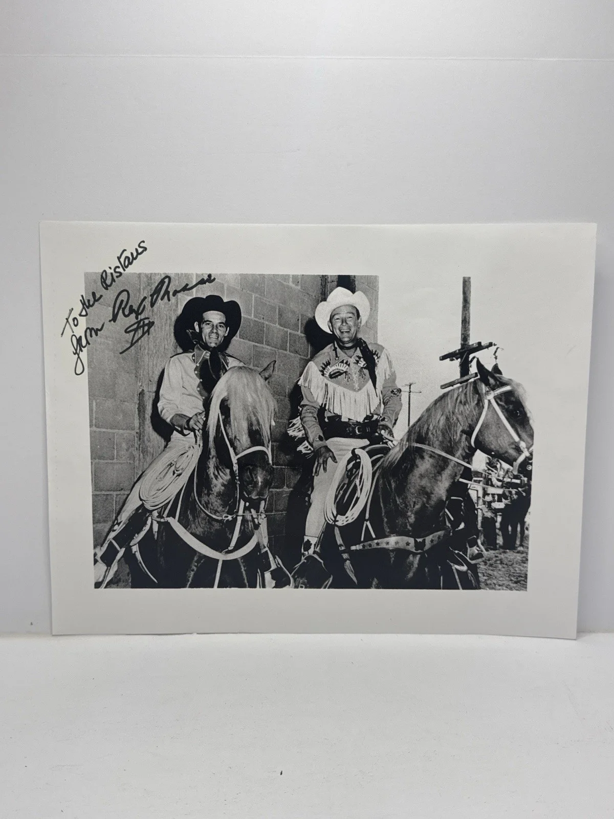 Roy Rogers — Vintage Western Photo Roy Rogers w/ Signed “Rex” Autograph Unverified, изображение 2