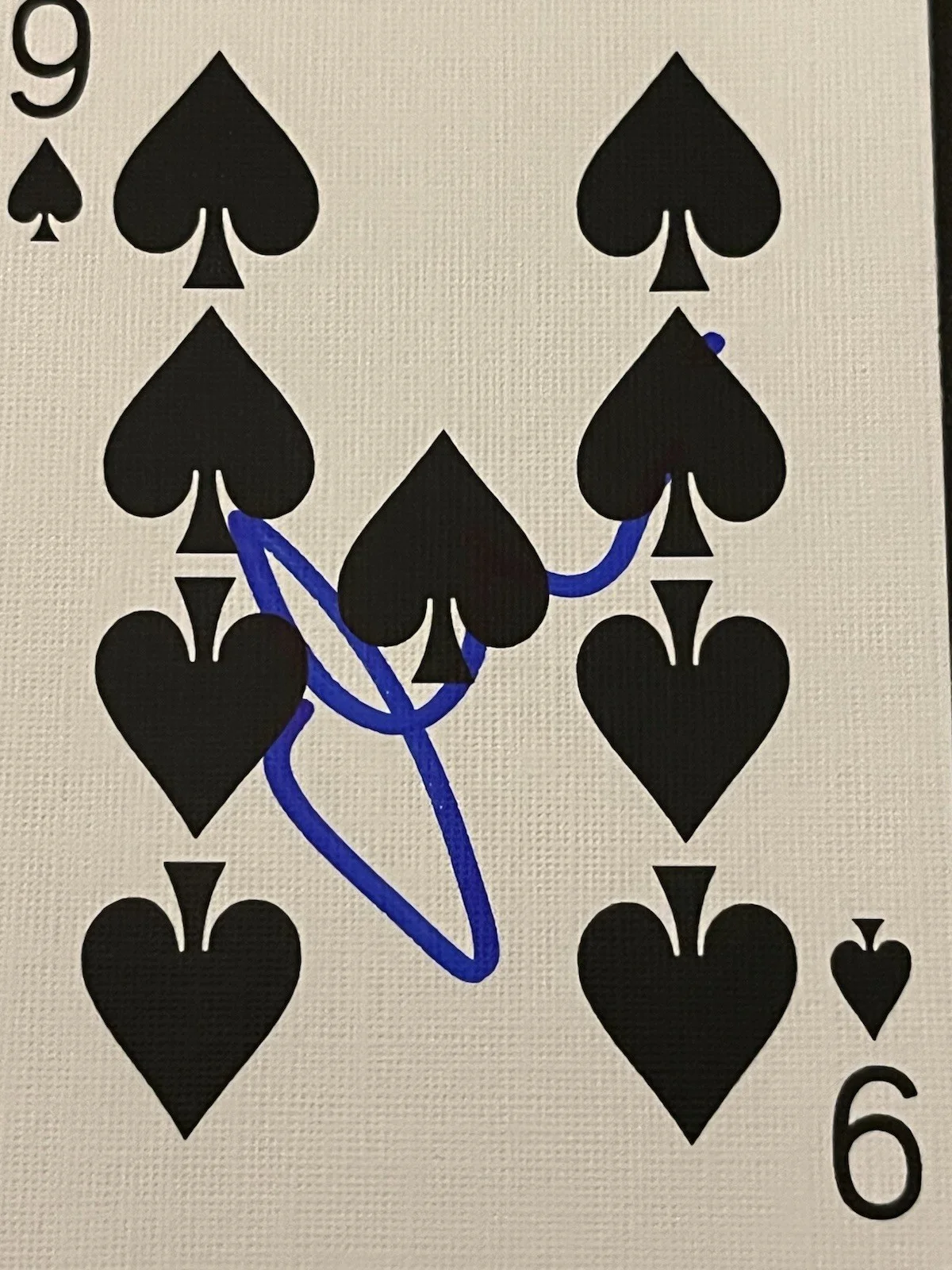 MATT DAMON — MATT DAMON SIGNED PLAYING CARD NINE 9 OF SPADES AUTOGRAPH COA ROUNDERS A, image 2