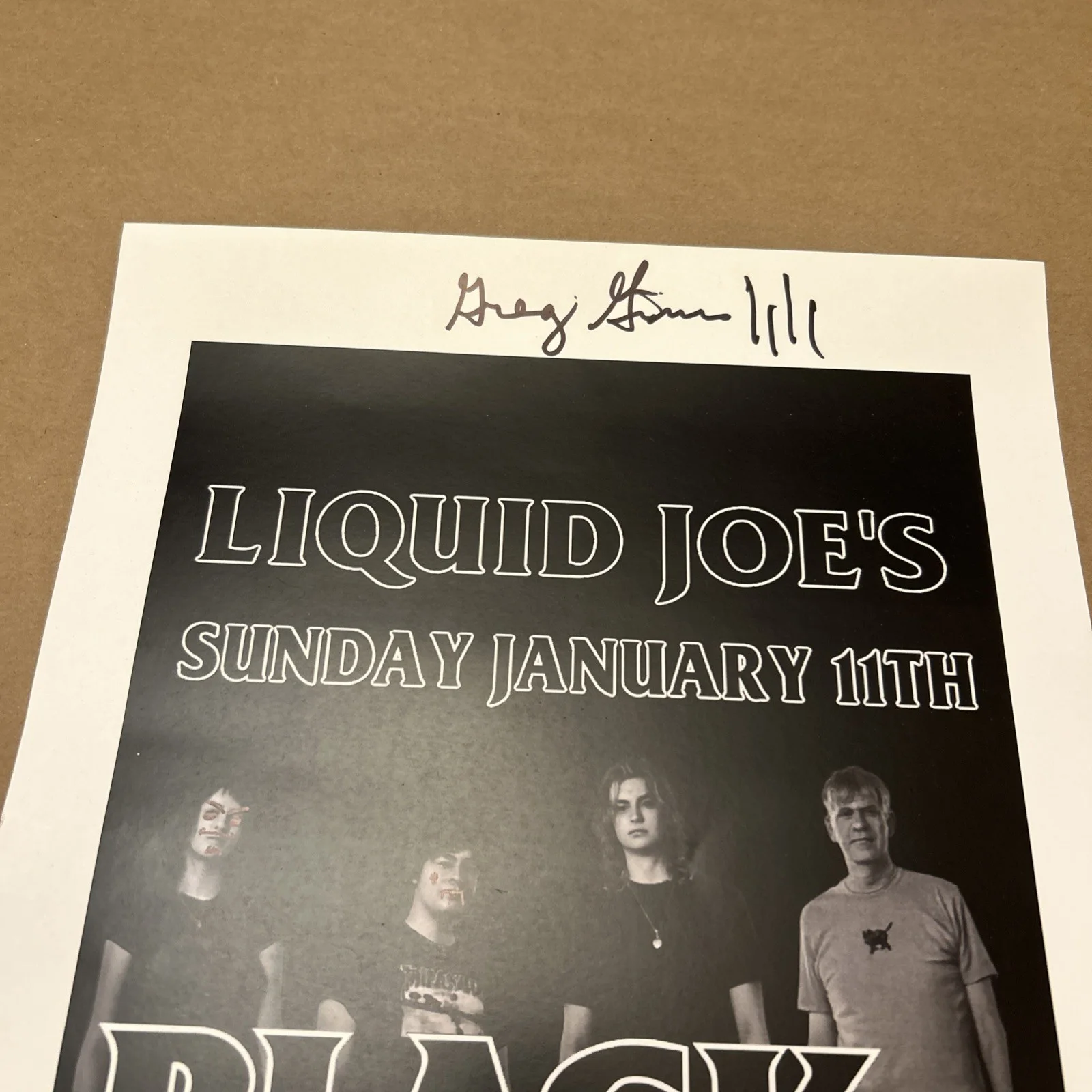 Black Flag Signed And Doodled Poster By Greg Ginn And Band Salt Lake City Utah, image 4