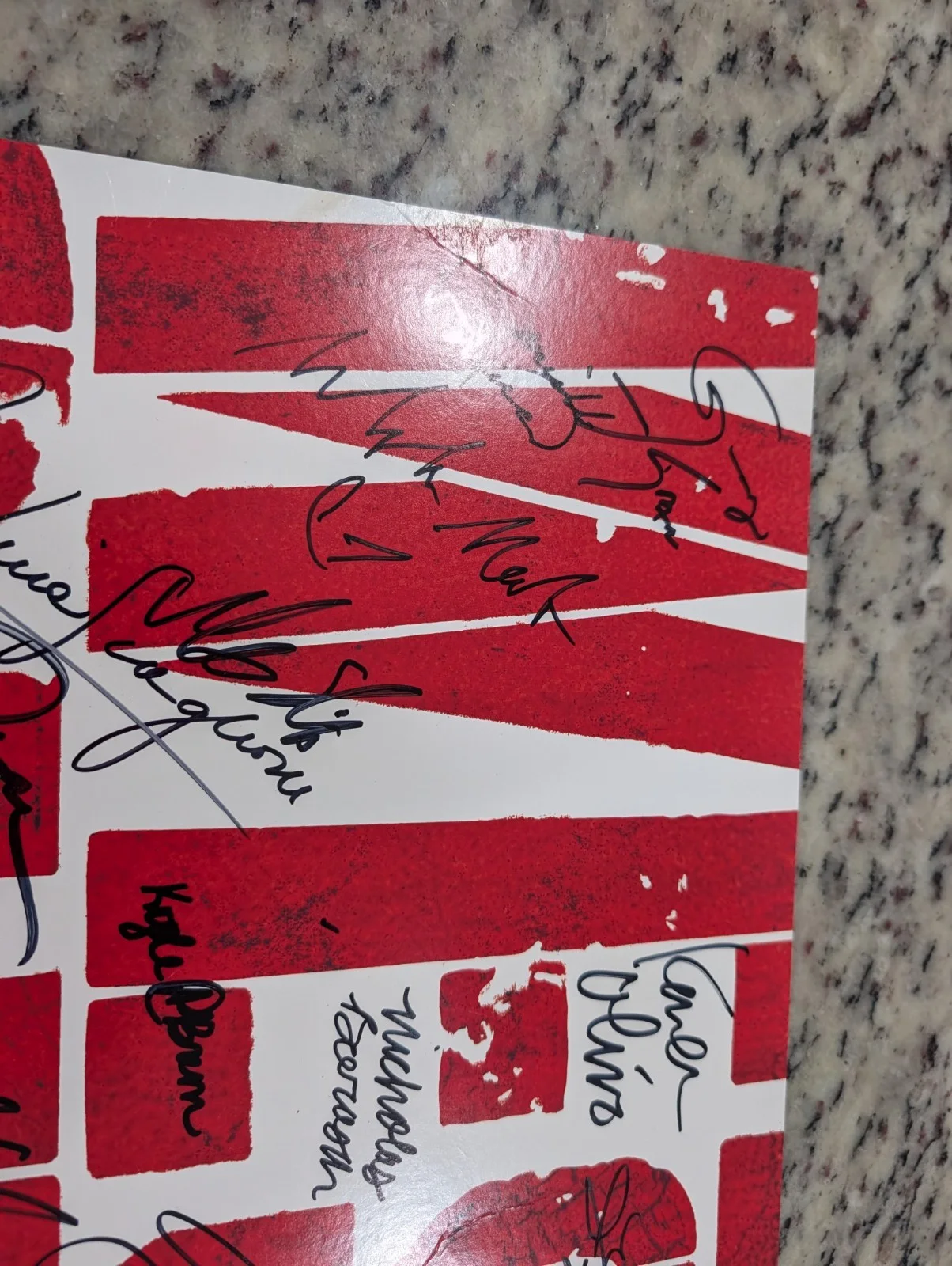 WEST SIDE STORY Broadway Cast SIGNED Window Card Poster NYC Palace Theatre 22x14, image 2