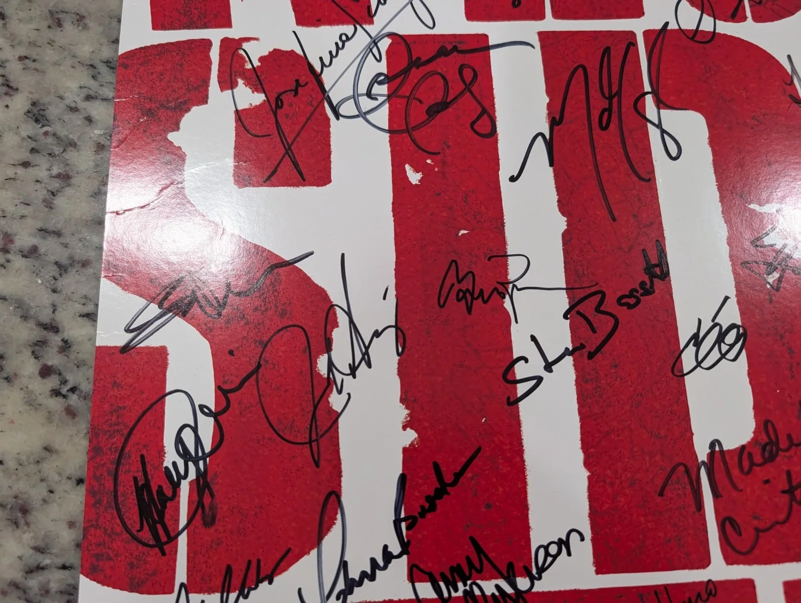 WEST SIDE STORY Broadway Cast SIGNED Window Card Poster NYC Palace Theatre 22x14, image 5