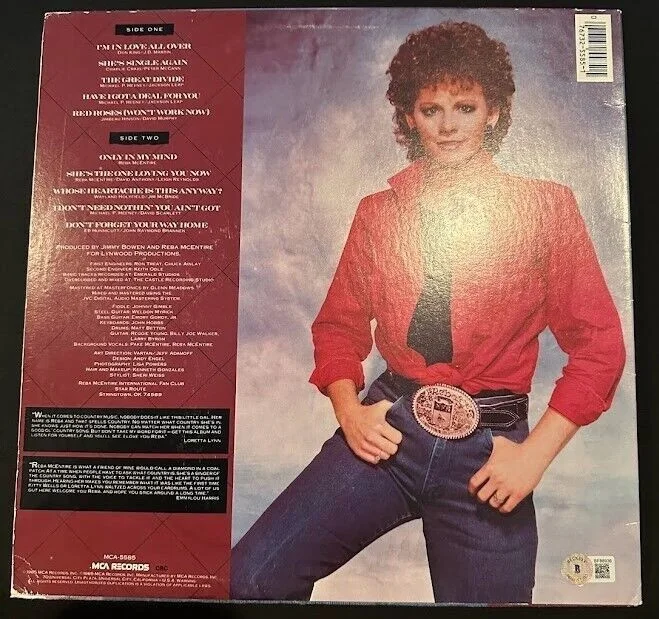Reba McEntire Signed Have I Got A Deal For You Album Cover Insert 12X12 Beckett, изображение 2