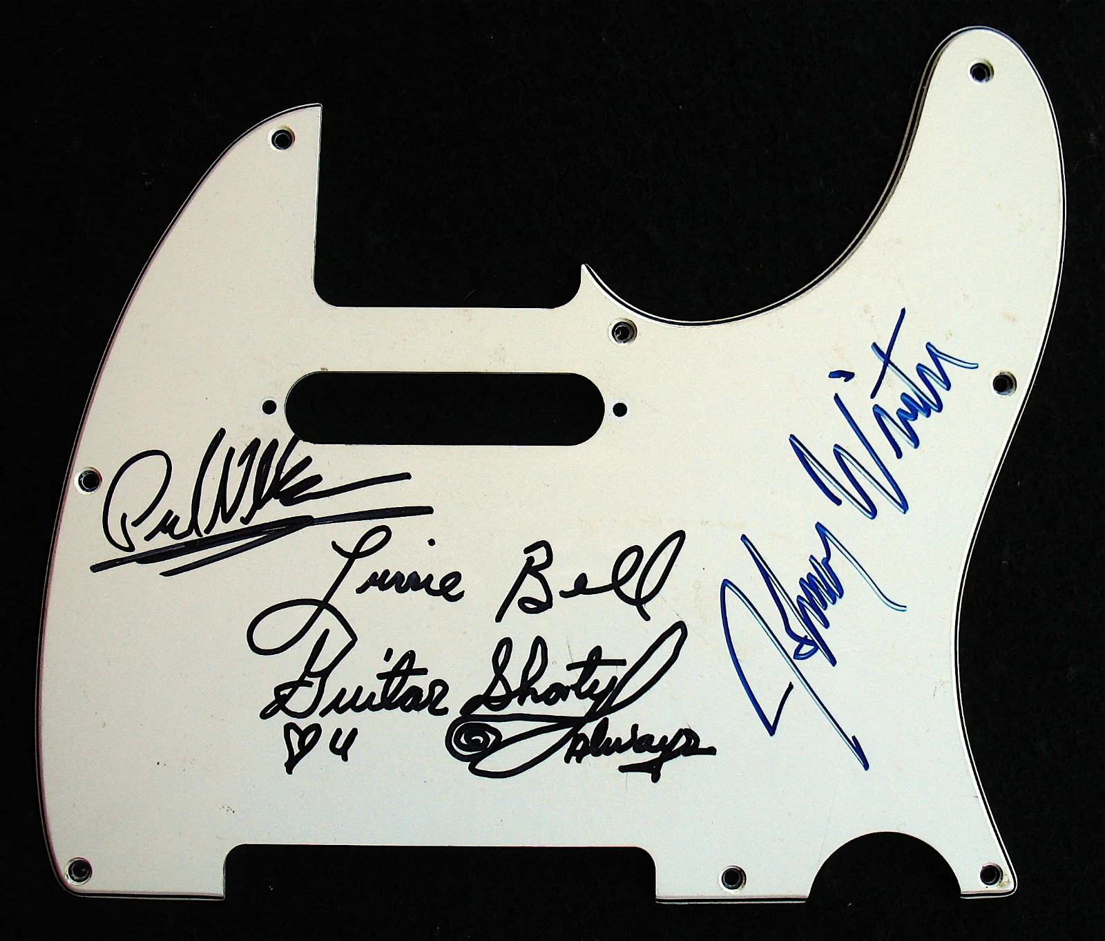 JOHNNY WINTER-Mega Rare Signed Photograph & Pickguard From Chicago Blues Fest, изображение 3