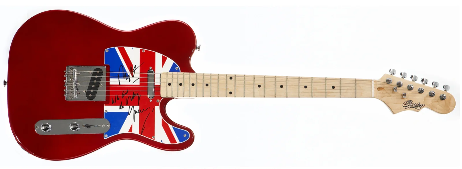 THE KINKS~RAY DAVIES Signed and Inscribed Electric Guitar w/JSA COA+Paperwork, image 2