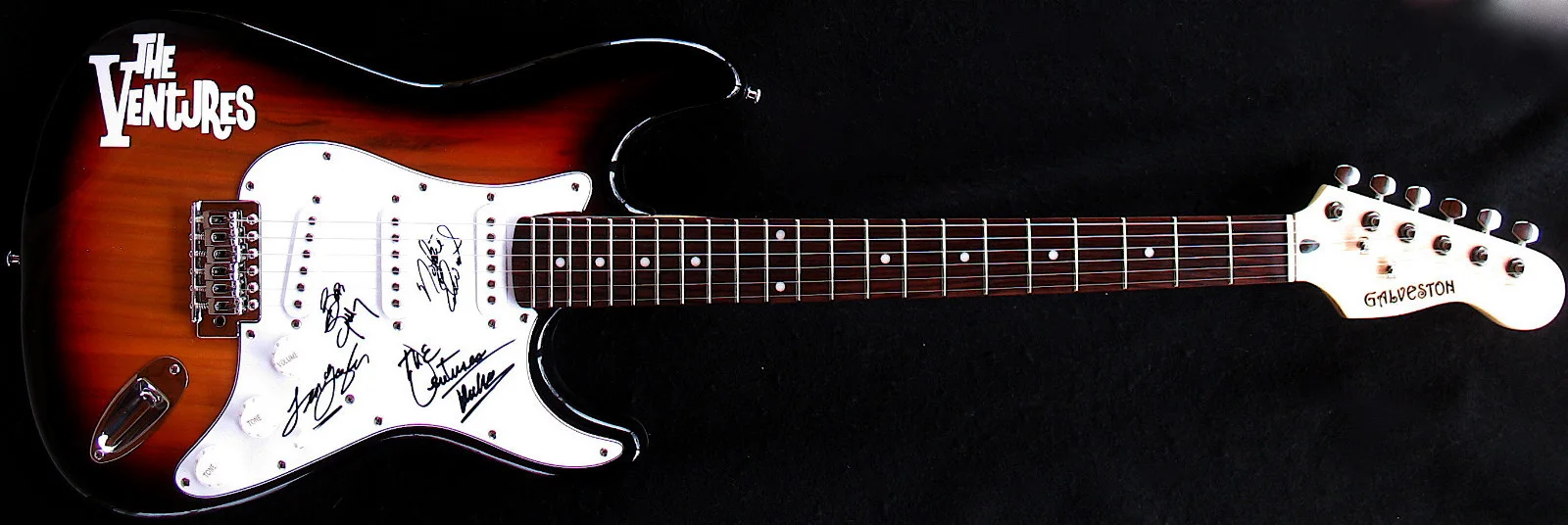 THE VENTURES~Rare Autographed Electric Guitar-SURF INSTRUMENTAL-EPPERSON COA, image 2