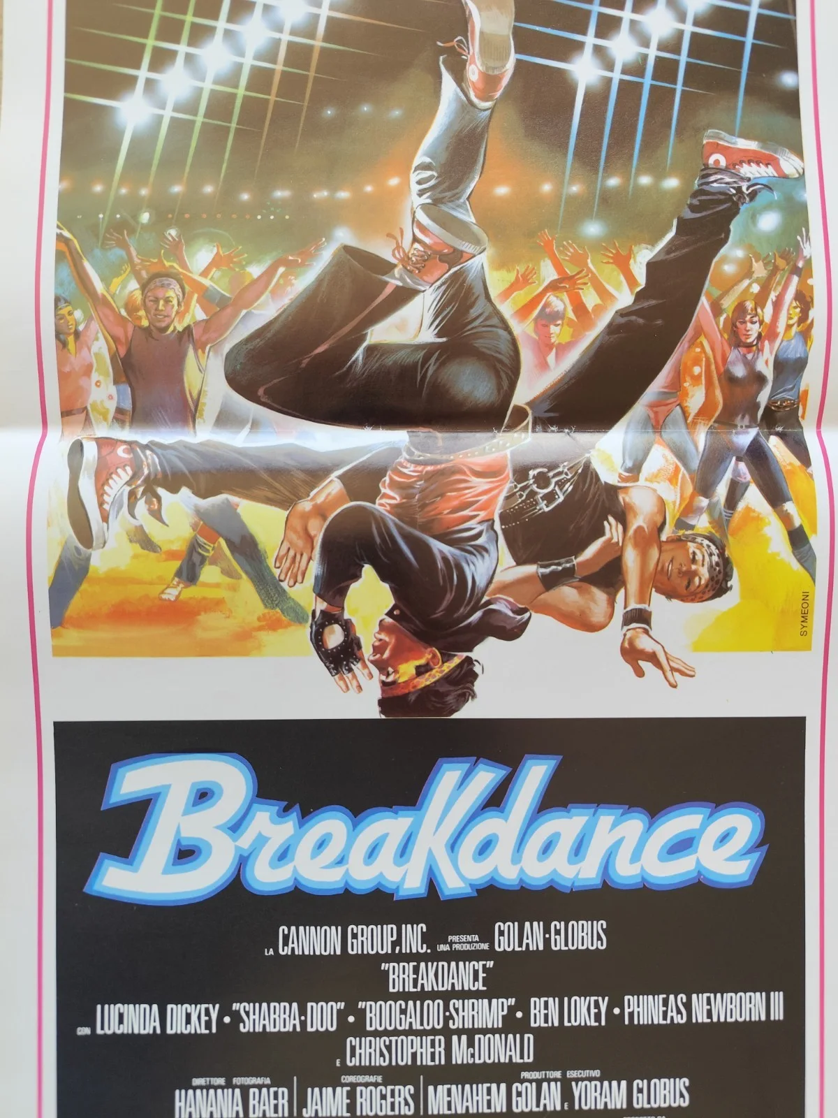 🎯 Breakdance 1984 Italian Locandina – Original Cannon Film Poster Single Fold, изображение 2
