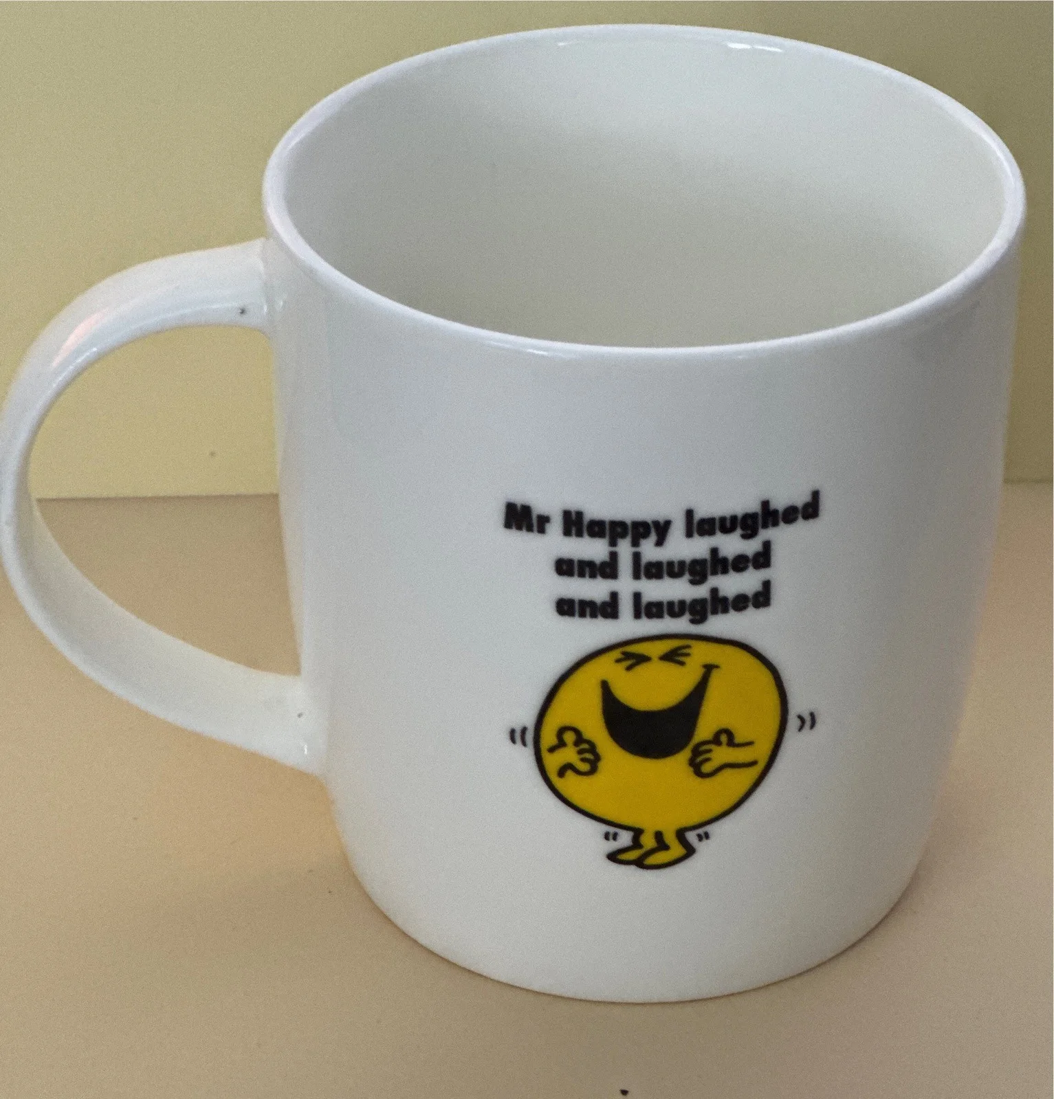 Mr Men Little Miss Mr Happy Mug, image 3