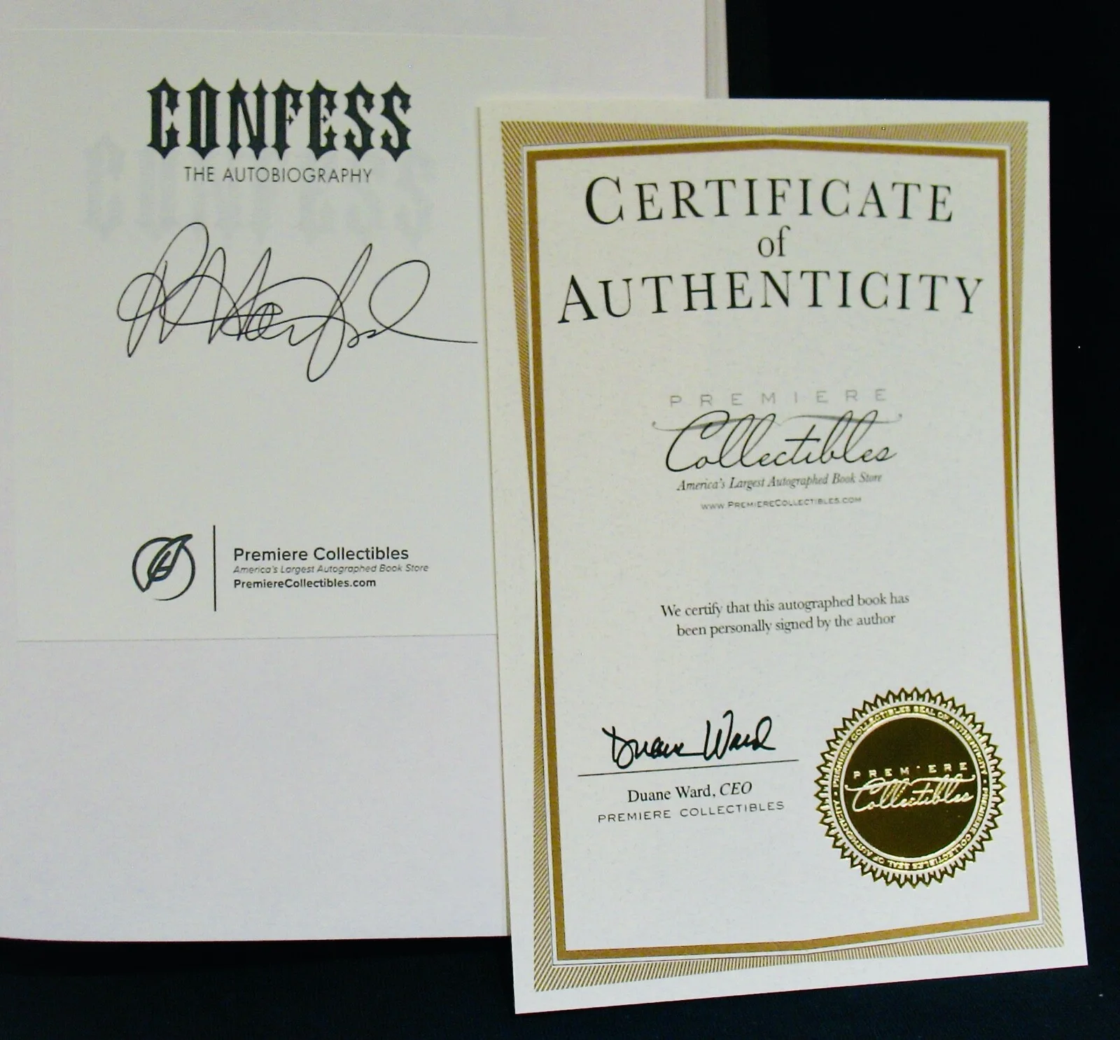 ROB HALFORD~Autographed CONFESS Autobiography Book~With/COA~JUDAS PRIEST, image 2