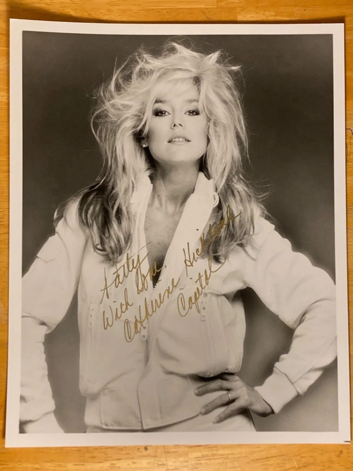 Hand SIGNED Catherine Hickland 8x10 Vintage Photo Knight Rider, One Life To Live, изображение 2