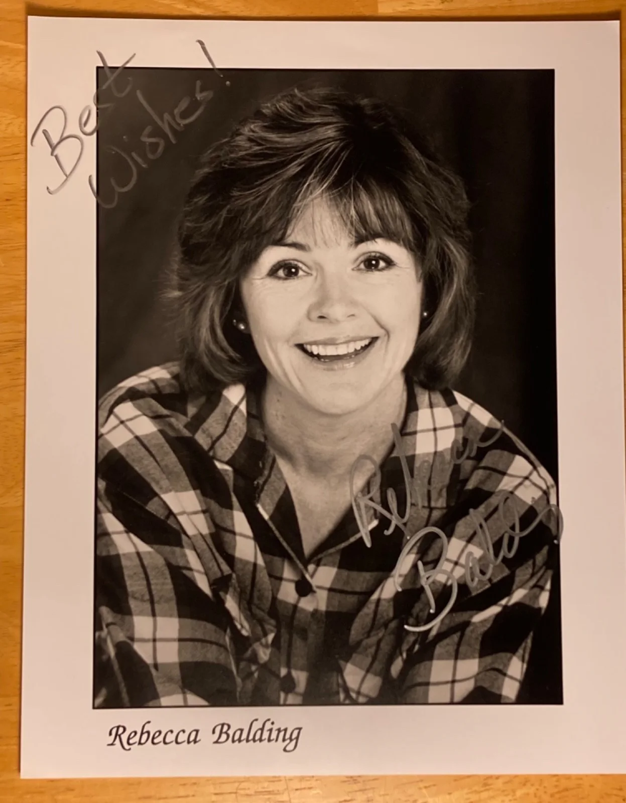 Hand SIGNED Rebecca Balding 8x10 Vintage Photo - Charmed Actress, image 2