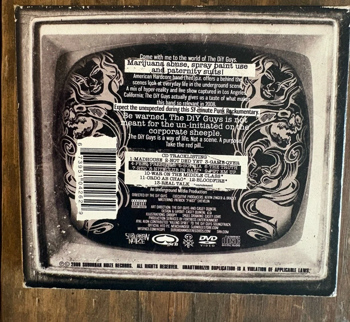 Hed Pe The DIY Guys Cd Cover Signed Jared Gomes Jahred Auto, изображение 2