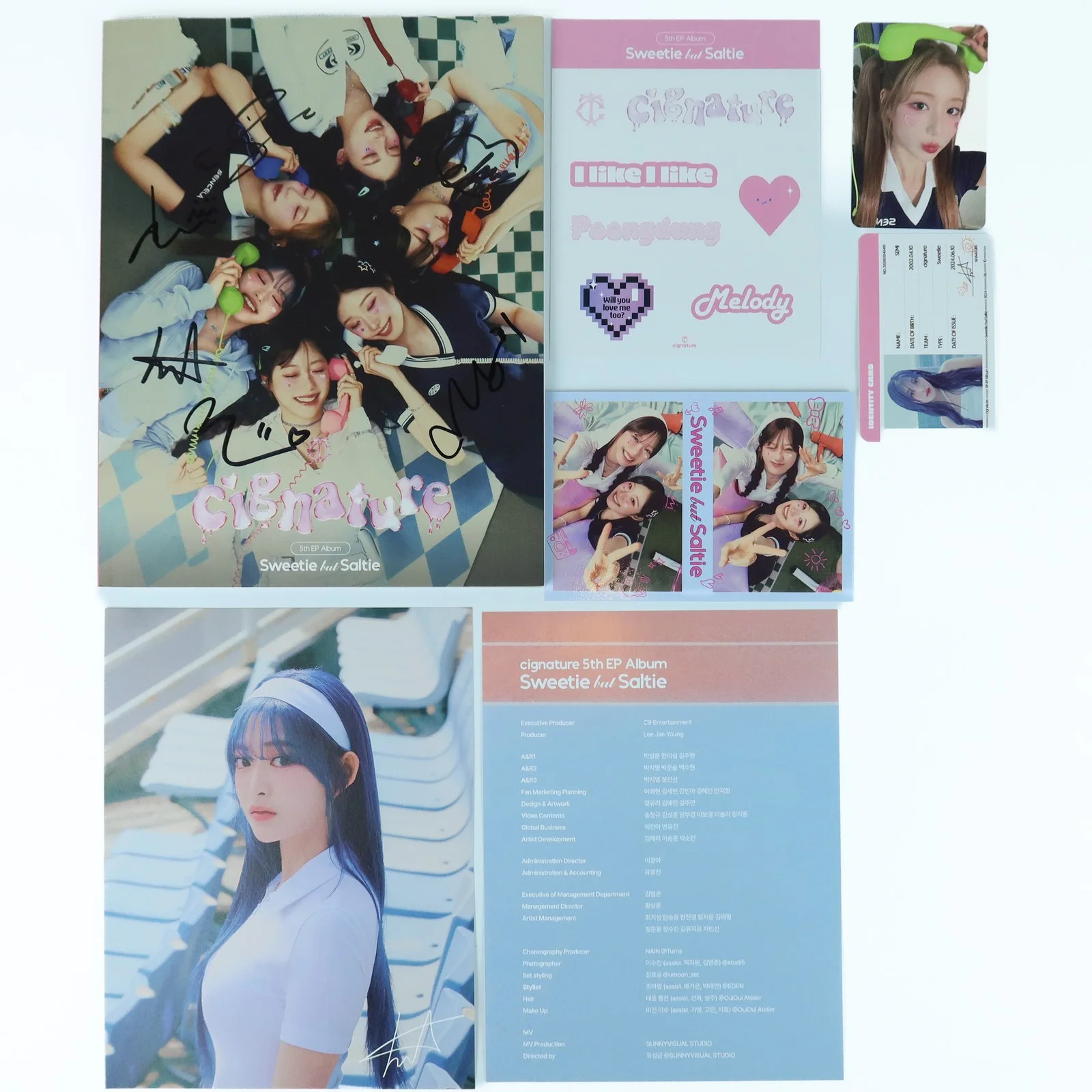 Cignature - Sweetie But Saltie [Sweetie Ver.] Signed CD Promo Album 2024, изображение 2