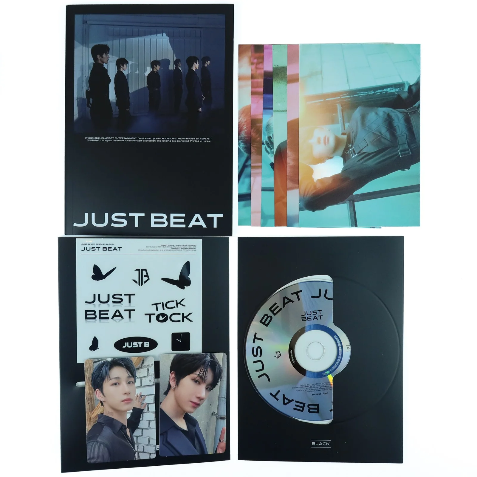 Just B - Just Beat [Black Ver.] 1st Single Album Signed + Message CD 2021, изображение 3