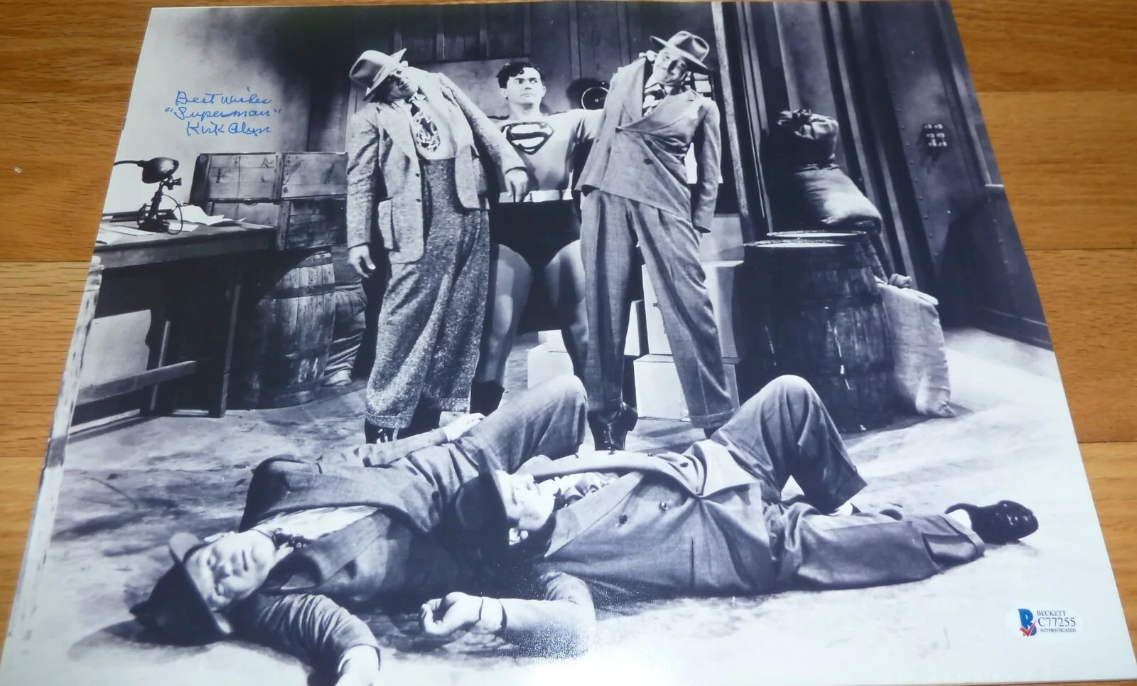 Kirk Alyn — BECKETT-BAS KIRK ALYN INSCRIBED "SUPERMAN" AUTOGRAPHED-SIGNED 11X14 PHOTO C77255, изображение 2